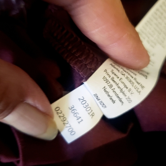 SPANX Leggings Faux Vegan Patent Leather Womens Ruby M L Hidden Waistband New - Picture 16 of 16